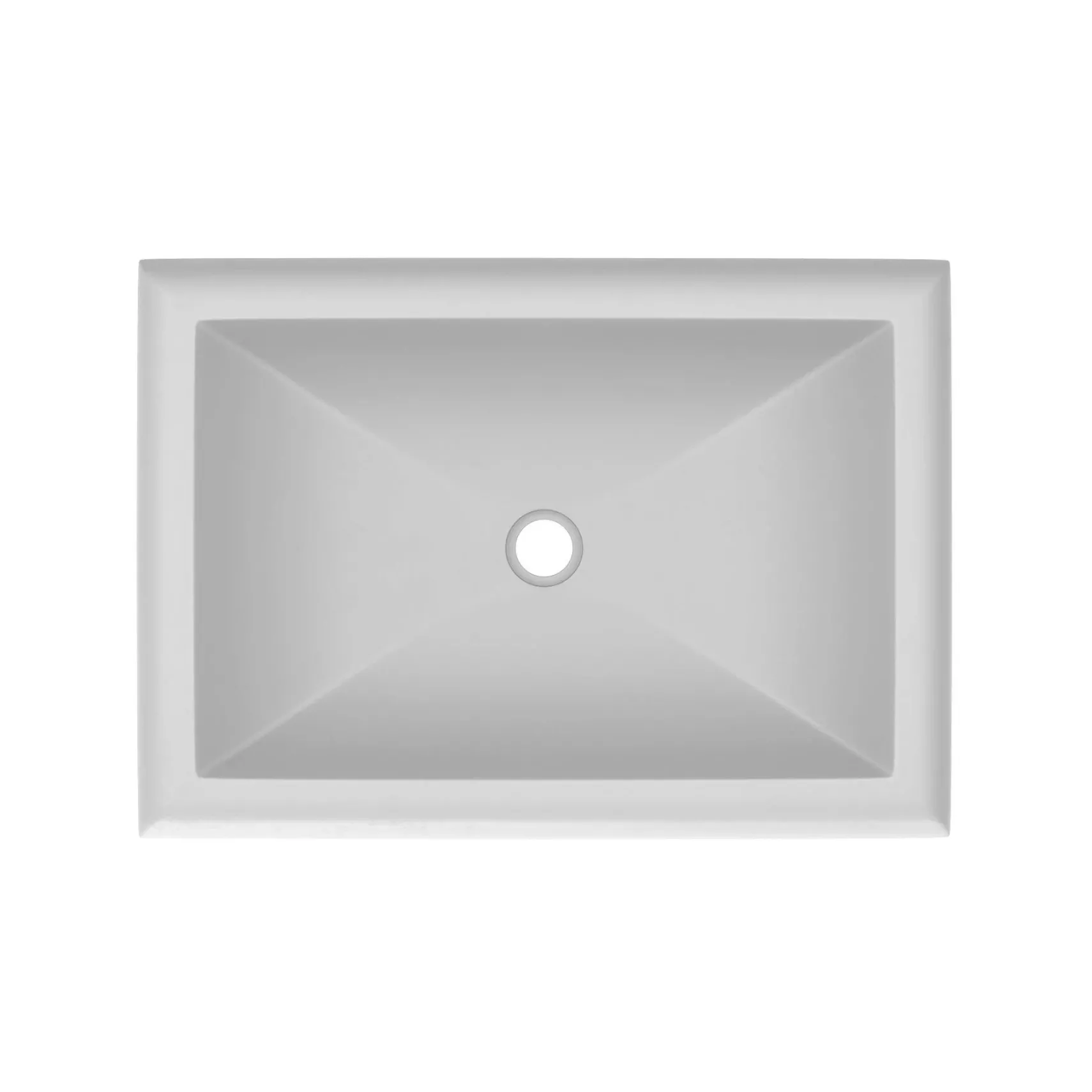 Native Trails Montecito 22" Rectangle NativeStone Concrete Bathroom Sink, Pearl, NSL2216-P