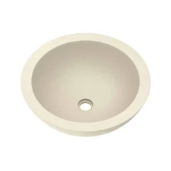 Native Trails Morro 17" Round Vessel NativeStone Concrete Bathroom Sink, Sand, NSL1705-D