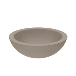 Native Trails Morro 17" Round NativeStone Concrete Bathroom Sink, Earth, NSL1705-E