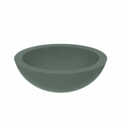 Native Trails Morro 17" Round Vessel NativeStone Concrete Bathroom Sink, Forest, NSL1705-F