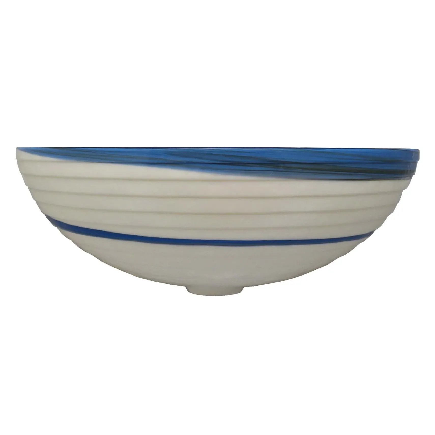 Native Trails Murano 16" Round Vessel Glass Bathroom Sink, Marina, MG1605-MA