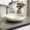 Native Trails Murano 15" Rounded-Square Glass Vessel Bathroom Sink, Beachcomber, MG1515-BR