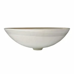 Native Trails Murano 16.25" Round Vessel Glass Bathroom Sink, Abalone, MG1717-AE