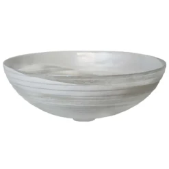 Native Trails Murano 16" Round Vessel Glass Bathroom Sink, Seaspray, MG1605-SY