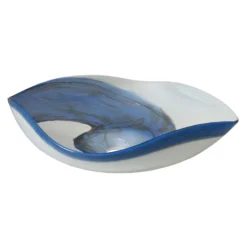 Native Trails Murano 14.75" x 14.75" Round Vessel Glass Bathroom Sink, Marina, MG1515-MA