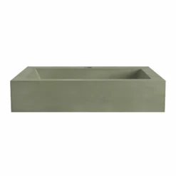 Native Trails Natoma 24" x 19" Rectangle Wall Mount NativeStone Concrete ADA Bathroom Sink, Ocean, NSL2405-O