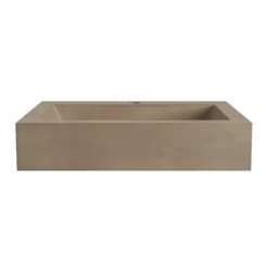 Native Trails Natoma 24" x 19" Rectangle Wall Mount NativeStone Concrete ADA Bathroom Sink, Sand, NSL2405-D