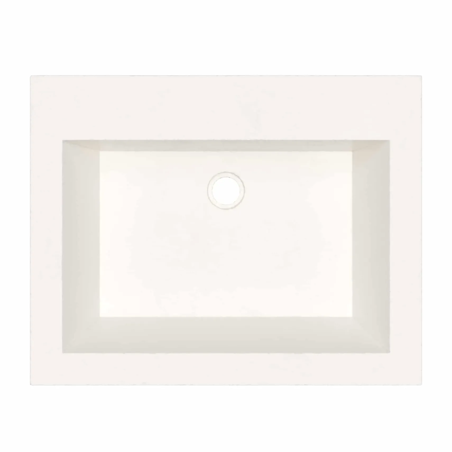 Native Trails Natoma 24" x 19" Rectangle Wall Mount NativeStone Concrete ADA Bathroom Sink, Pearl, NSL2405-PX