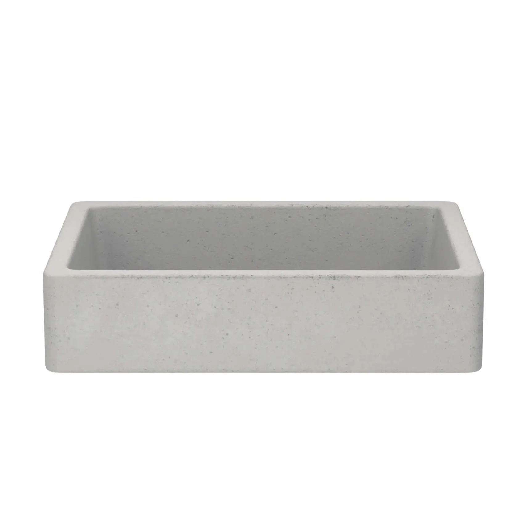Native Trails Nipomo 20" Rectangle NativeStone Concrete Farmhouse Bathroom Sink, Ash, NSL1915-A