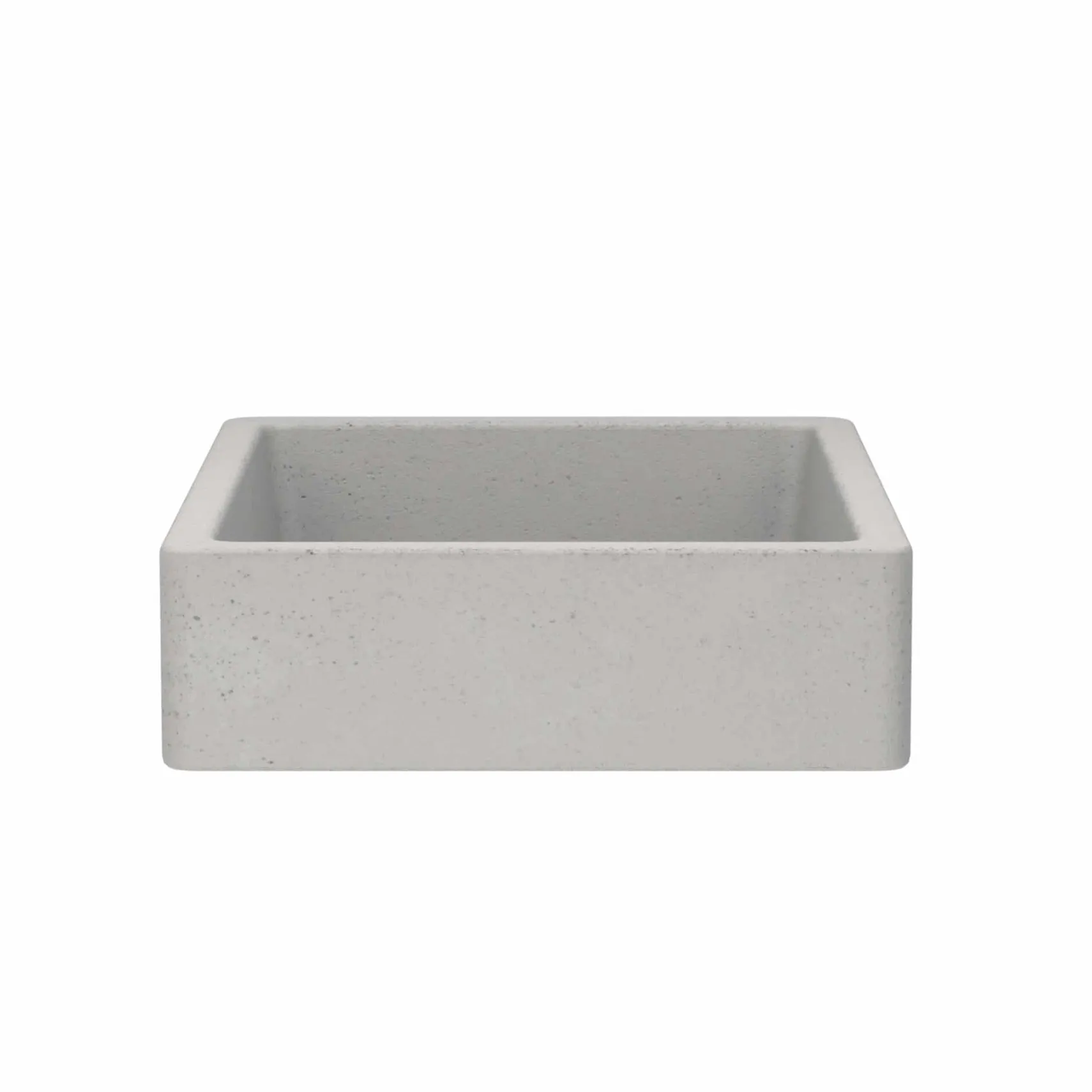 Native Trails Nipomo 20" Rectangle NativeStone Concrete Farmhouse Bathroom Sink, Ash, NSL1915-A