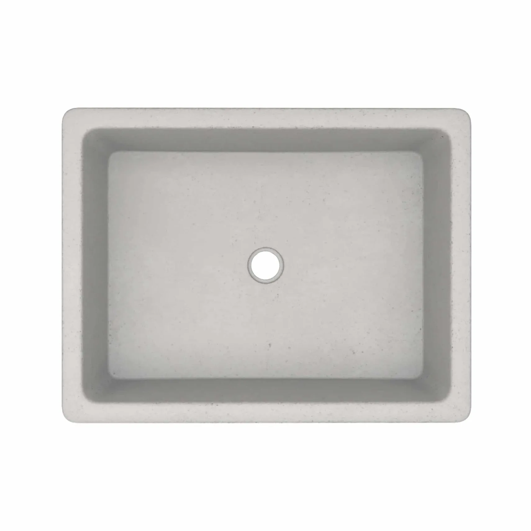Native Trails Nipomo 20" Rectangle NativeStone Concrete Farmhouse Bathroom Sink, Ash, NSL1915-A