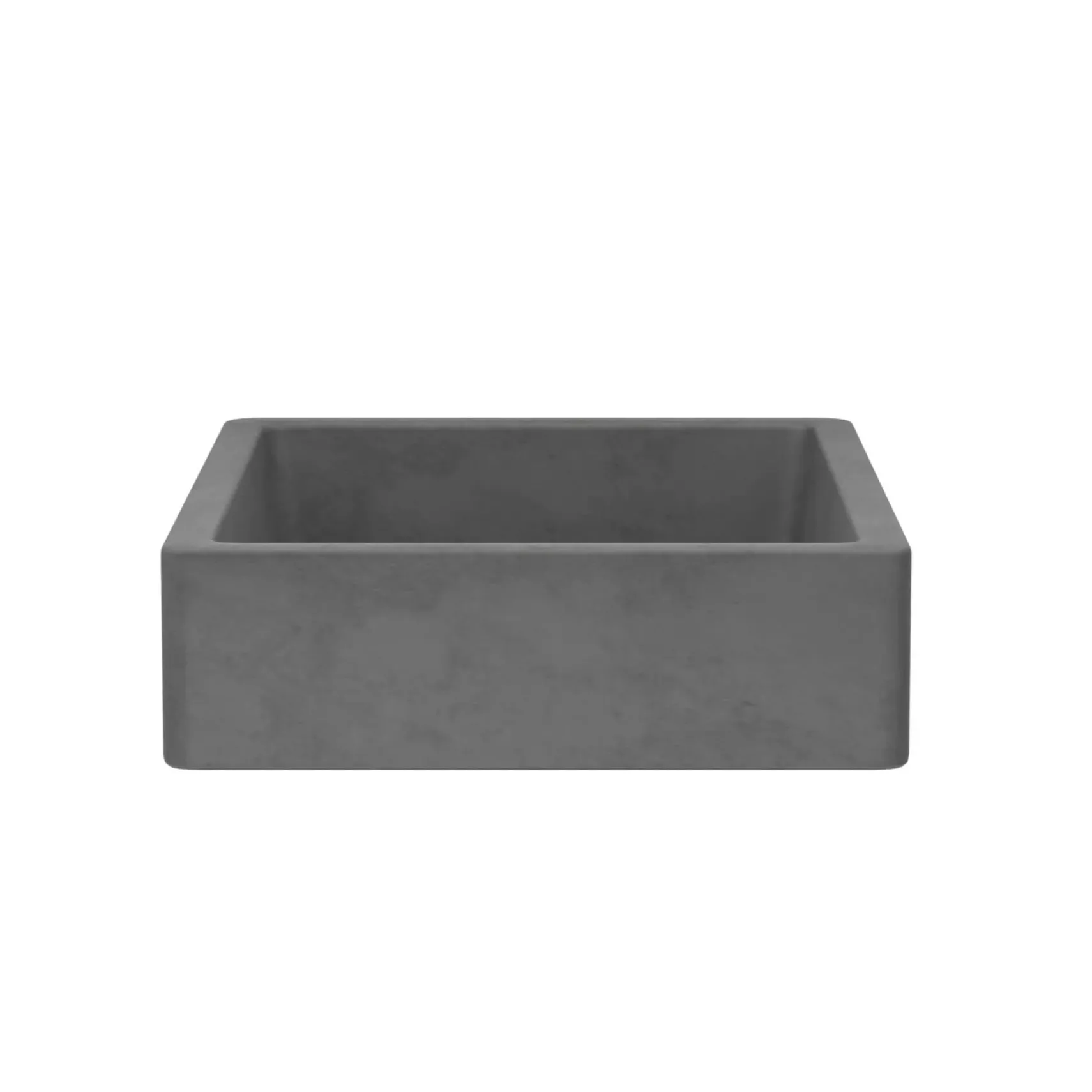 Native Trails Nipomo 20" Rectangle NativeStone Concrete Farmhouse Bathroom Sink, Slate, NSL1915-S