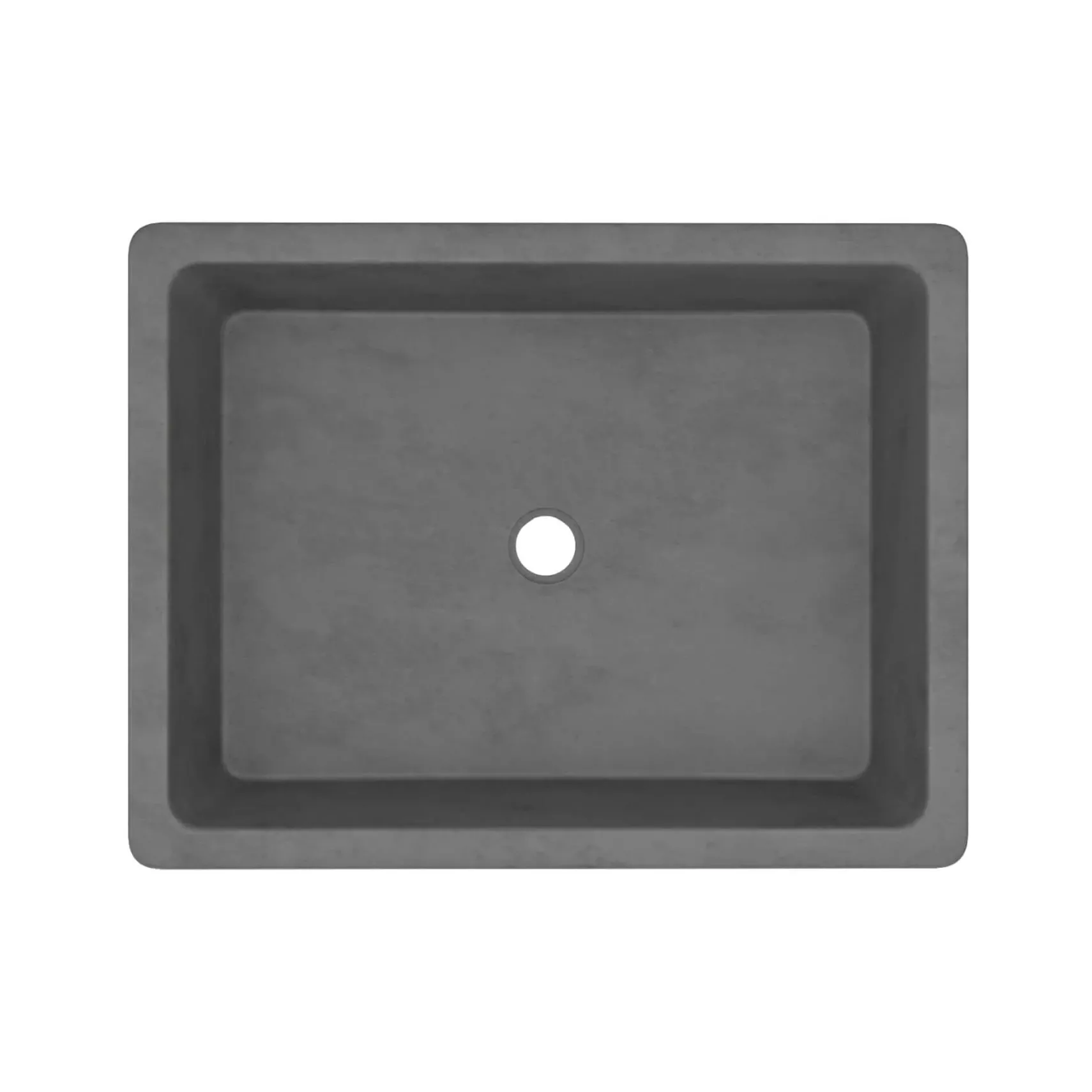 Native Trails Nipomo 20" Rectangle NativeStone Concrete Farmhouse Bathroom Sink, Slate, NSL1915-S