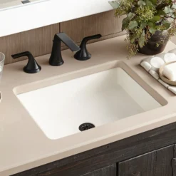 Native Trails Nipomo 20" Rectangle NativeStone Concrete Farmhouse Bathroom Sink, Pearl, NSL1915-P