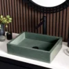 Native Trails Nipomo 19.5" x 15" Rectangle NativeStone Concrete ADA Farmhouse Bathroom Sink, Forest, NSL1915-F