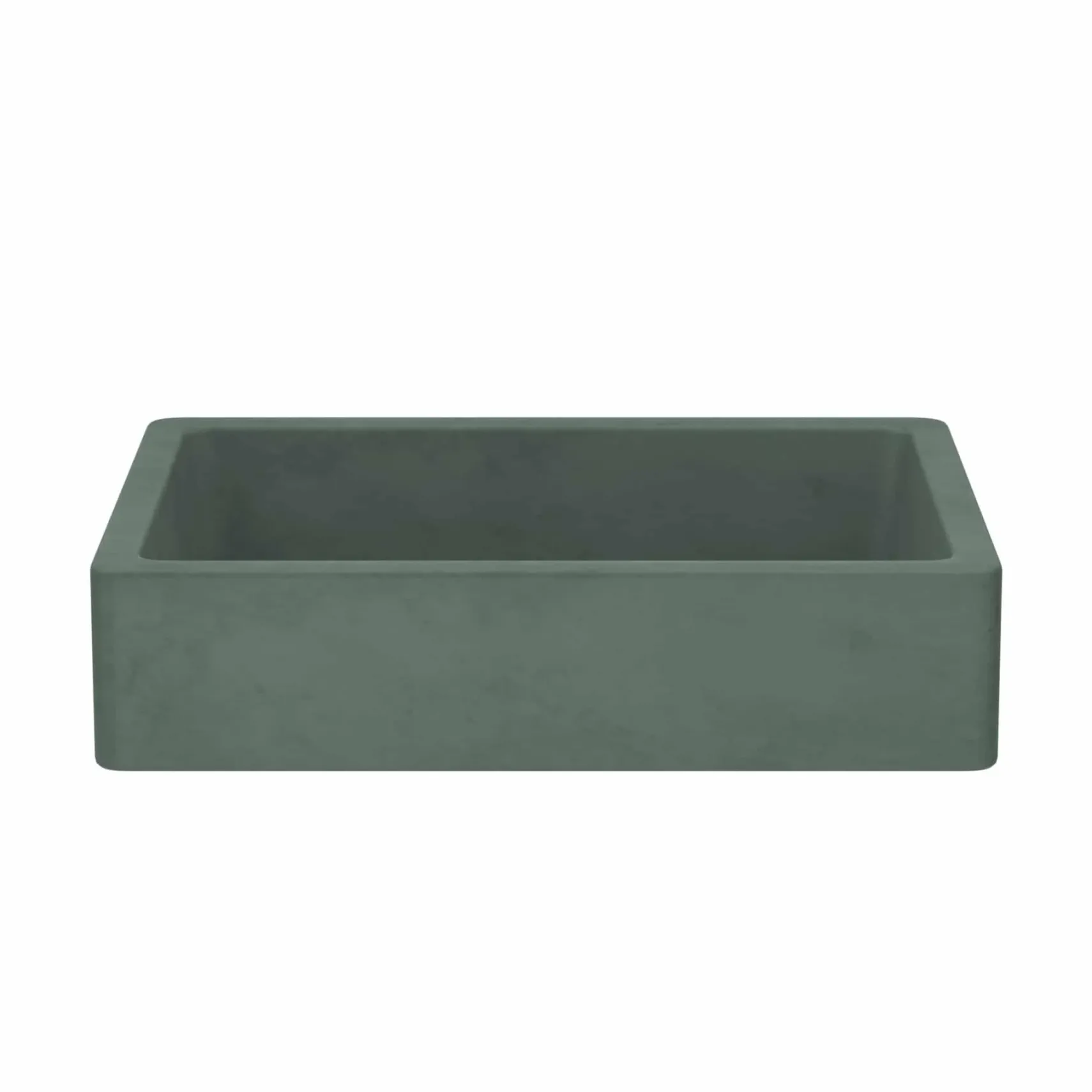 Native Trails Nipomo 19.5" x 15" Rectangle NativeStone Concrete ADA Farmhouse Bathroom Sink, Forest, NSL1915-F