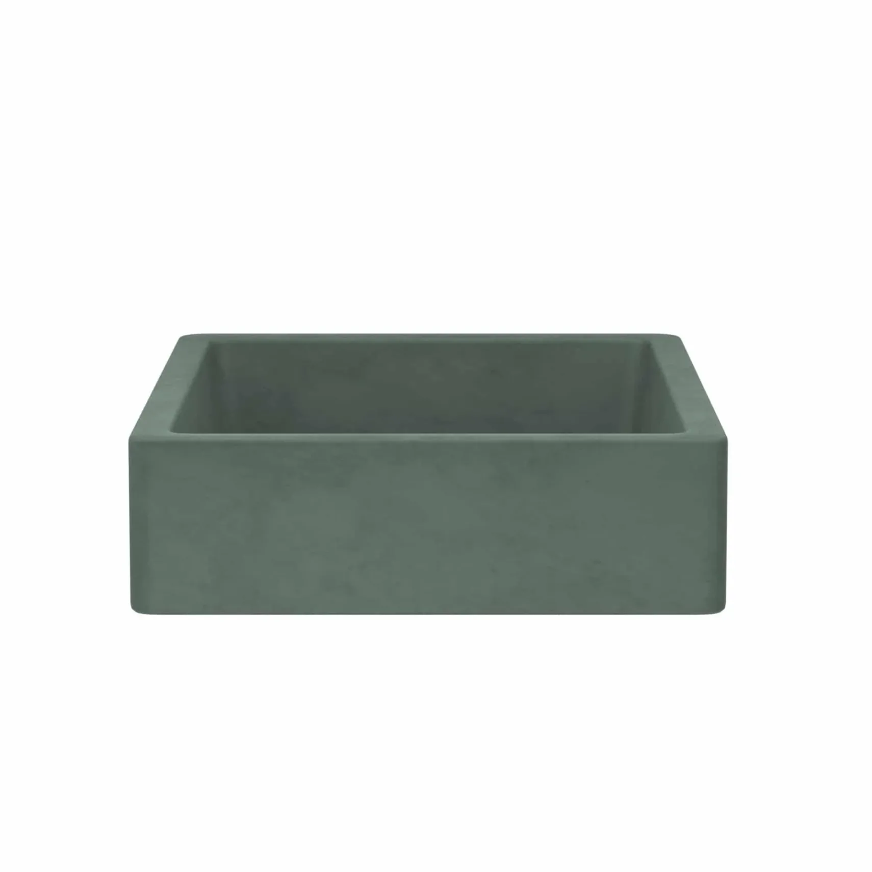 Native Trails Nipomo 19.5" x 15" Rectangle NativeStone Concrete ADA Farmhouse Bathroom Sink, Forest, NSL1915-F