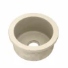 Native Trails Olivos 16" Round NativeStone Concrete Bar/Prep Sink, Sand, NSB1607-D