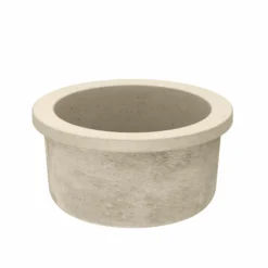 Native Trails Olivos 16" Round NativeStone Concrete Bar/Prep Sink, Sand, NSB1607-D