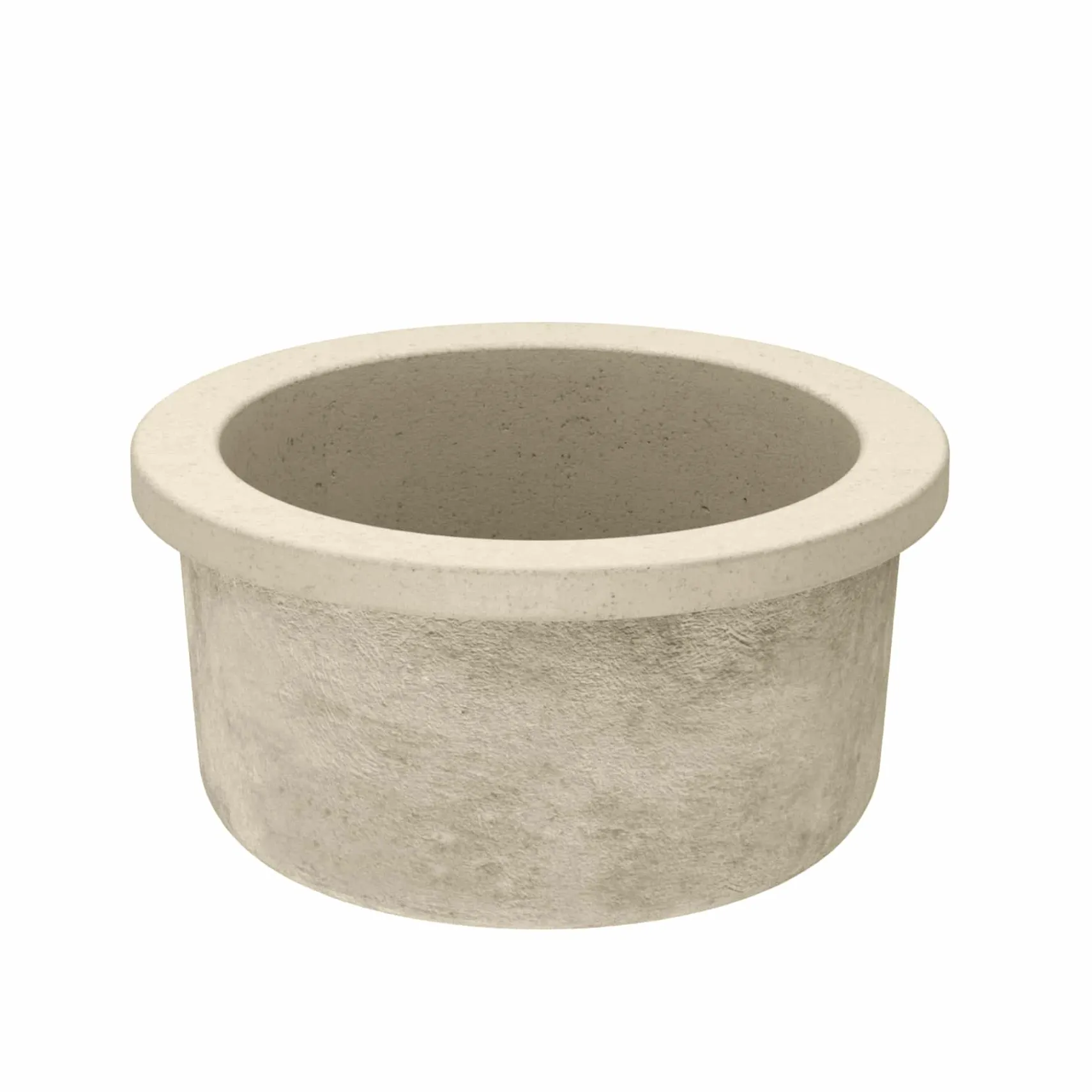 Native Trails Olivos 16" Round NativeStone Concrete Bar/Prep Sink, Sand, NSB1607-D