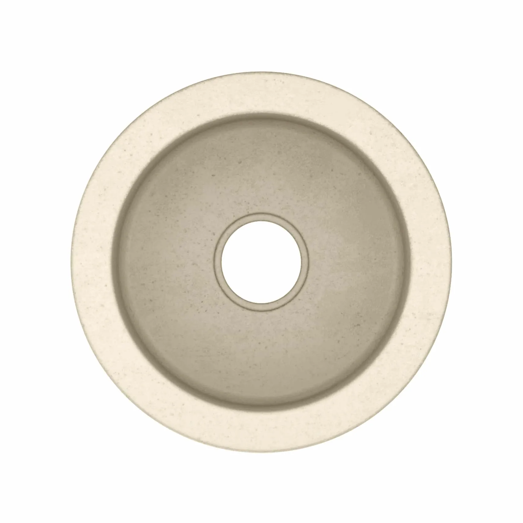 Native Trails Olivos 16" Round NativeStone Concrete Bar/Prep Sink, Sand, NSB1607-D