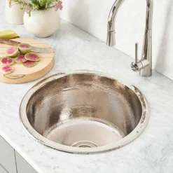 Native Trails Redondo Grande 18" Nickel Bar/Prep Sink, Polished Nickel, CPS851