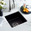 Native Trails Reveler 16" Square Fireclay Bar/Prep Sink, Gunmetal, PMB1515-M