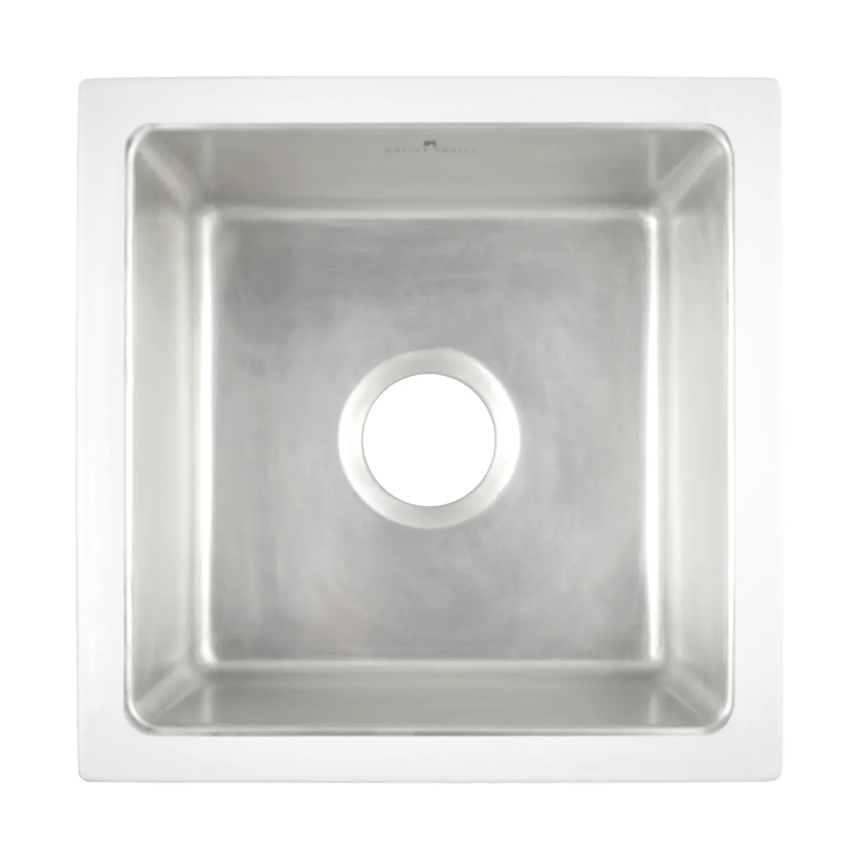 Native Trails Reveler 16" Square Fireclay Bar/Prep Sink, Silver, PMB1515-S