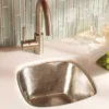 Native Trails Rincon 13" Nickel Bar/Prep Sink, Brushed Nickel, CPS547