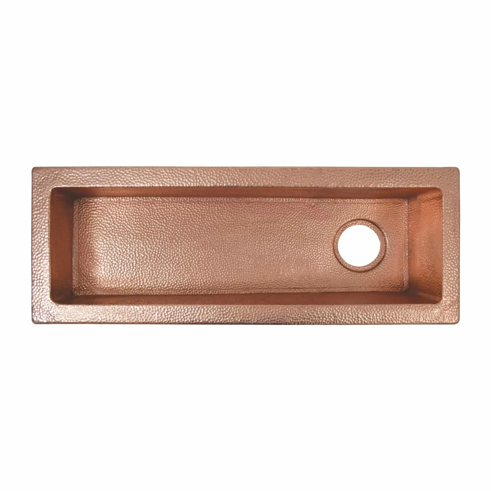 Native Trails Rio Chico 30" Rectangle Copper Bar/Prep Sink, Polished Copper, 16 Gauge, CPS410