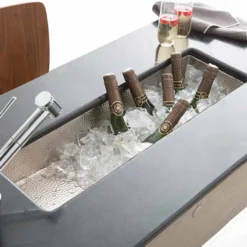 Native Trails Rio Chico 30" Nickel Bar/Prep Sink, Brushed Nickel, CPS510