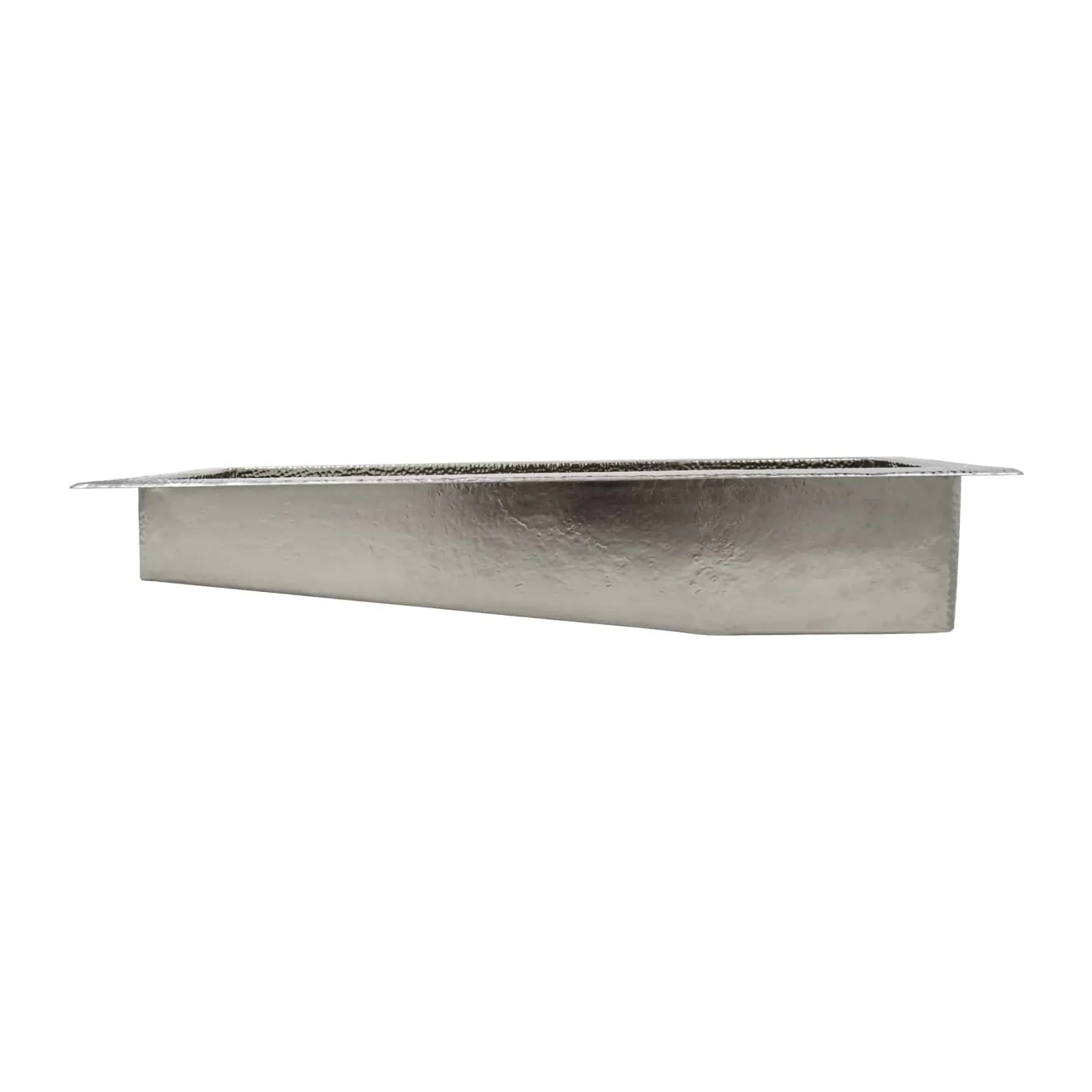 Native Trails Rio Chico 30" Rectangle Nickel Bar/Prep Sink, Polished Nickel, CPS810