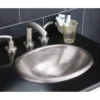 Native Trails Rolled Baby Classic 16" Oval Nickel Bathroom Sink, Brushed Nickel, CPS539