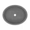 Native Trails Tolosa 19" Oval NativeStone Concrete Bathroom Sink, Slate, NSL1916-S