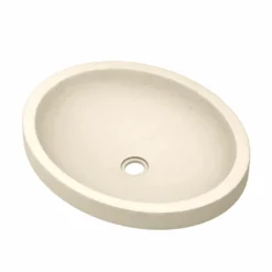 Native Trails Tolosa 19" x 16" Oval NativeStone Concrete ADA Bathroom Sink, Sand, NSL1916-D