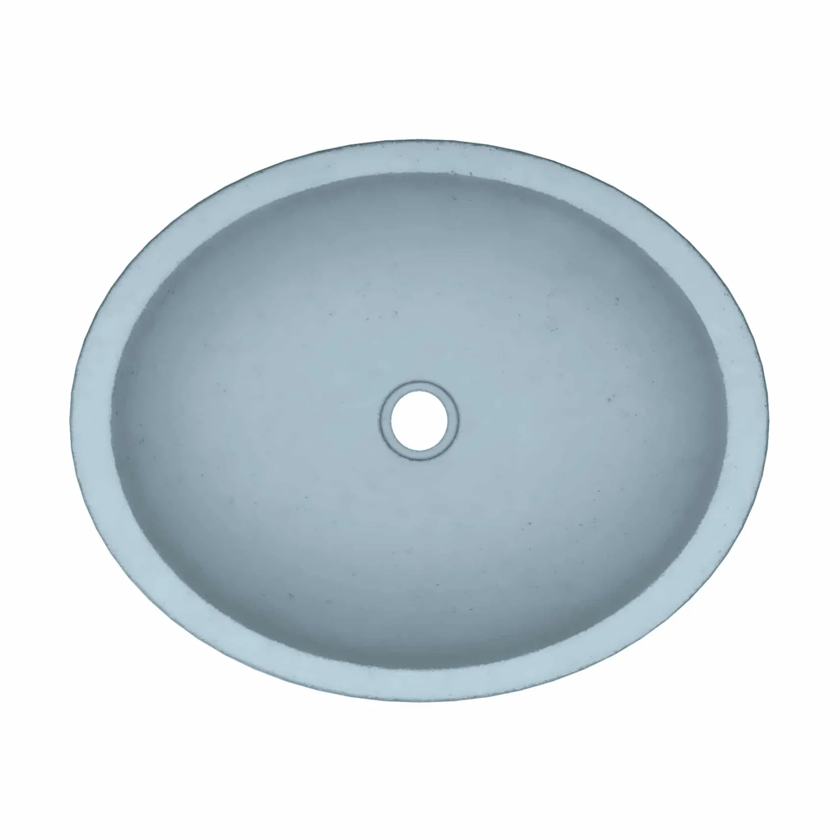 Native Trails Tolosa 19" x 16" Oval NativeStone Concrete ADA Bathroom Sink, Ocean, NSL1916-O