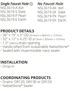 Native Trails Trough 36
