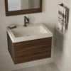 Native Trails Trough 24" Rectangular Drop-In NativeStone Concrete Bathroom Sink, Sand, NSL2419-D