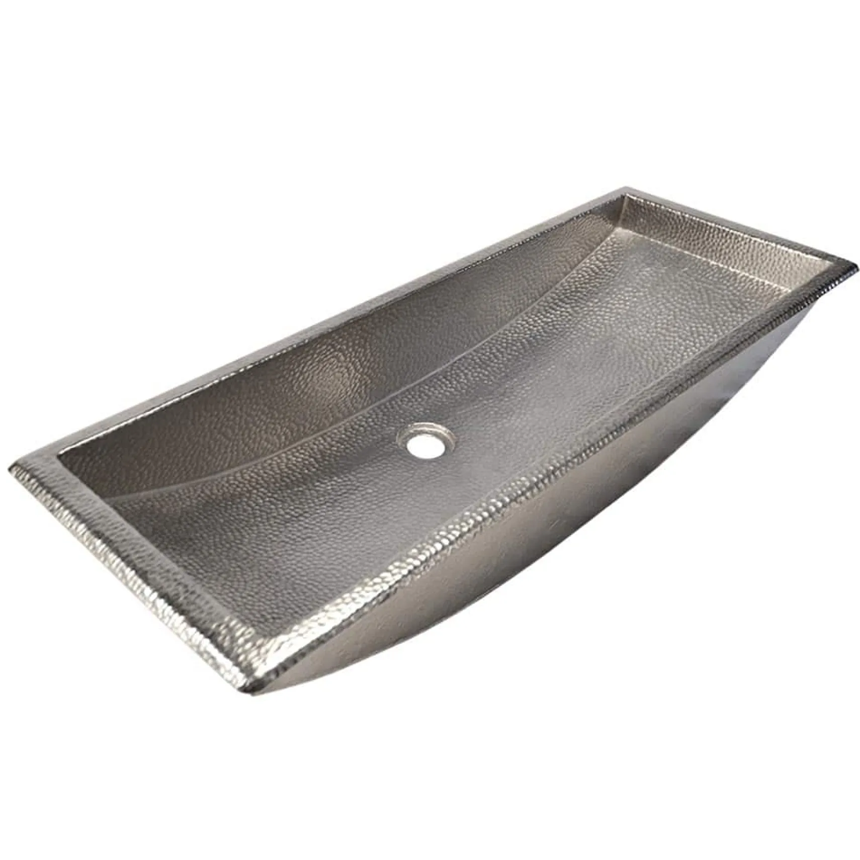 Native Trails Trough 36" Rectangle Nickel Bathroom Sink, Brushed Nickel, CPS506