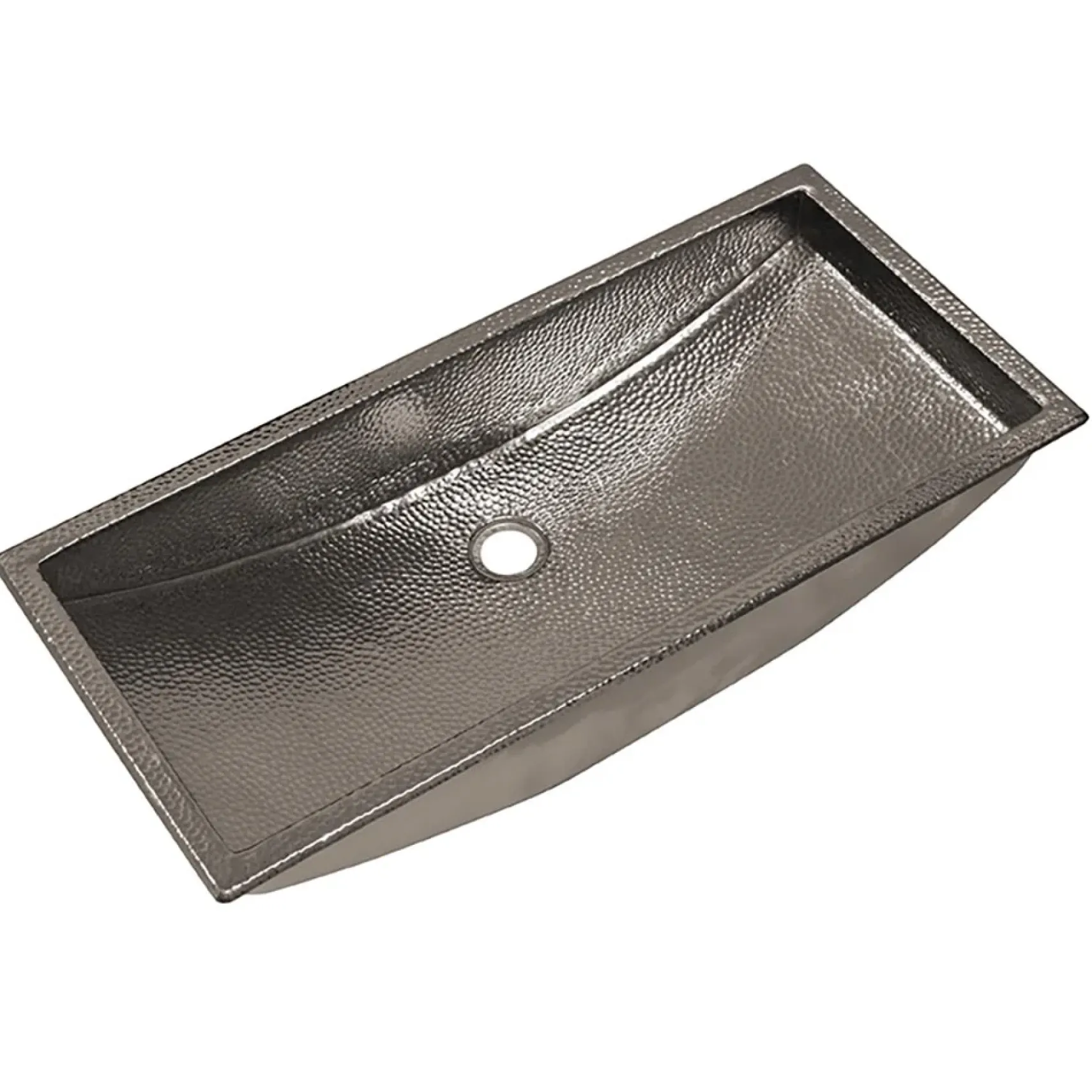 Native Trails Trough 30" Rectangle Nickel Bathroom Sink, Polished Nickel, CPS800