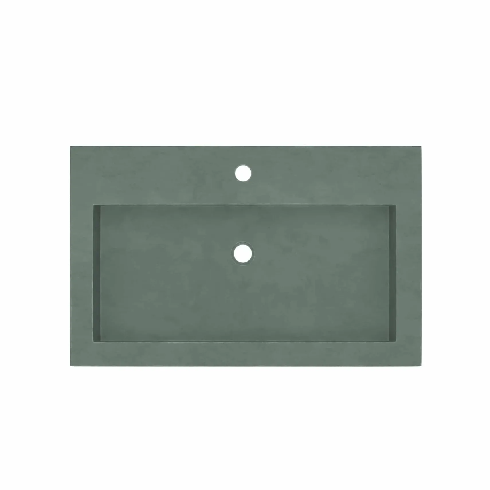 Native Trails Trough 30" x 19" Rectangle Drop In NativeStone Concrete ADA Bathroom Sink, Forest, NSL3019-F