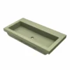 Native Trails Trough 36" x 19" Rectangle Drop In NativeStone Concrete ADA Bathroom Sink, Sage, NSL3619-GX