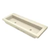 Native Trails Trough 48" x 19" Rectangle Drop In NativeStone Concrete ADA Bathroom Sink, Sand, NSL4819-DX