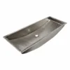 Native Trails Trough 36" x 14" Rectangle Nickel Bathroom Sink, Polished Nickel, CPS806