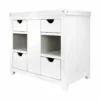 Native Trails Vintner's 36" Freestanding Vanity Base in Blanc, VNW360