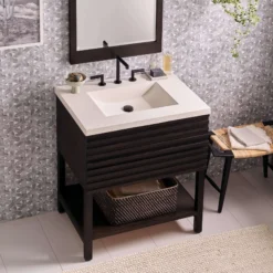 Native Trails Winemaker 30" Freestanding Vanity Base in Charred Oak, VNM308