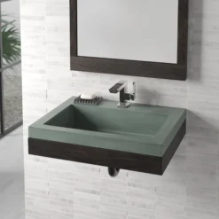 Native Trails Winemaker Napa 24" Wall-Mount Reclaimed Wood Vanity Base in Charred Oak, VNP248