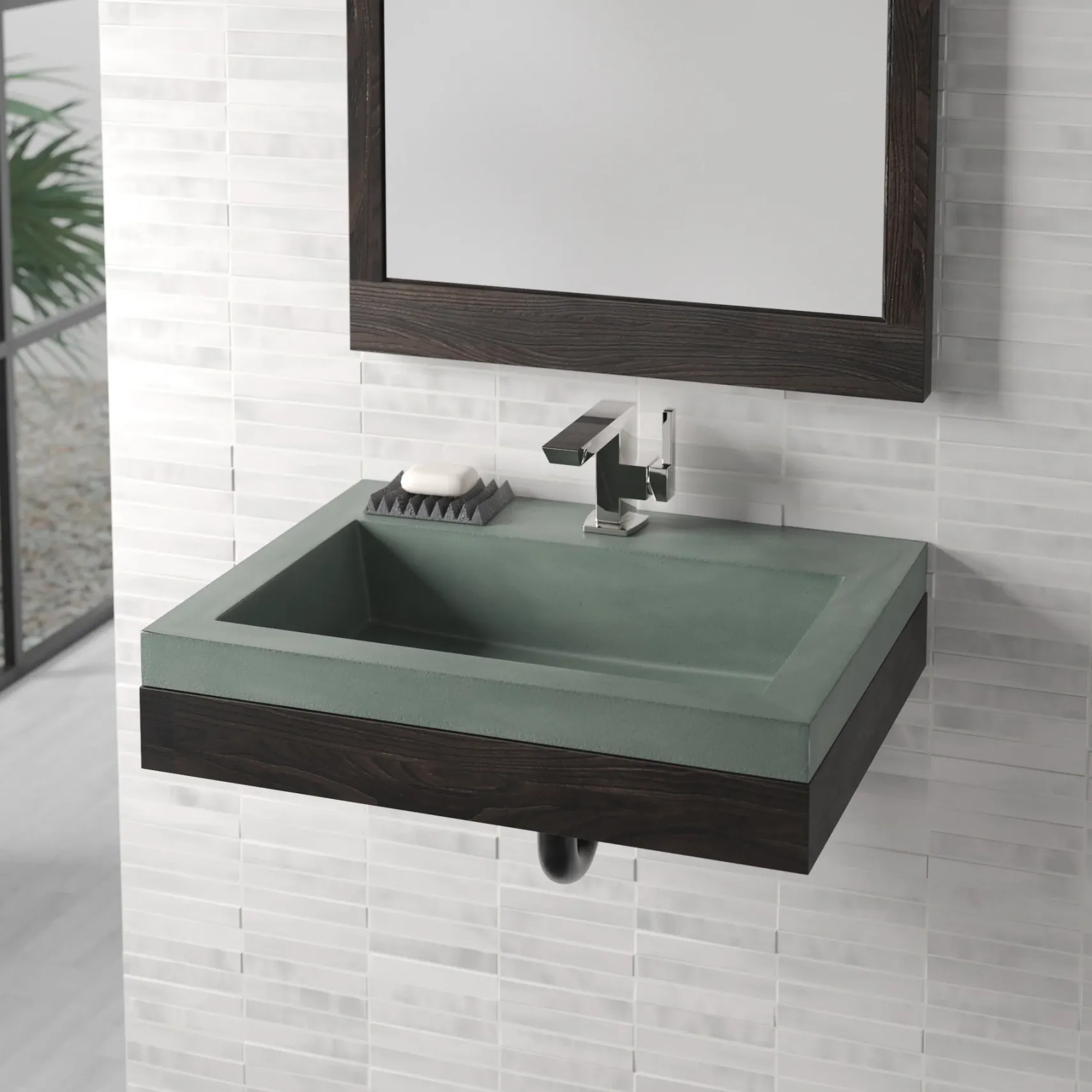 Native Trails Winemaker Napa 24" Wall-Mount Reclaimed Wood Vanity Base in Charred Oak, VNP248