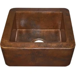 Native Trails Cabana 18" Copper Farmhouse Sink, Antique Copper, CPS213