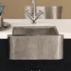 Native Trails Cabana 18" Nickel Farmhouse Sink, Brushed Nickel, CPS513